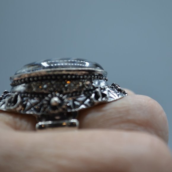 NWT Stretch Ring tiger with Acrylic Cover - Picture 4 of 4